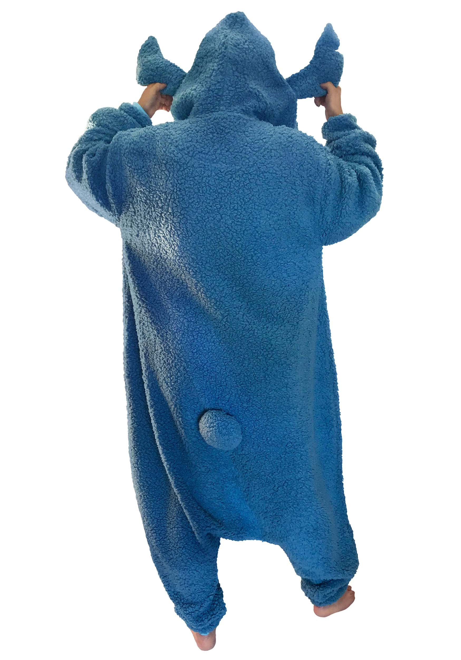 Women's Union Suit Disney Costume Onesie Plush Adult Pajama, Stitch, Size:  One Size 