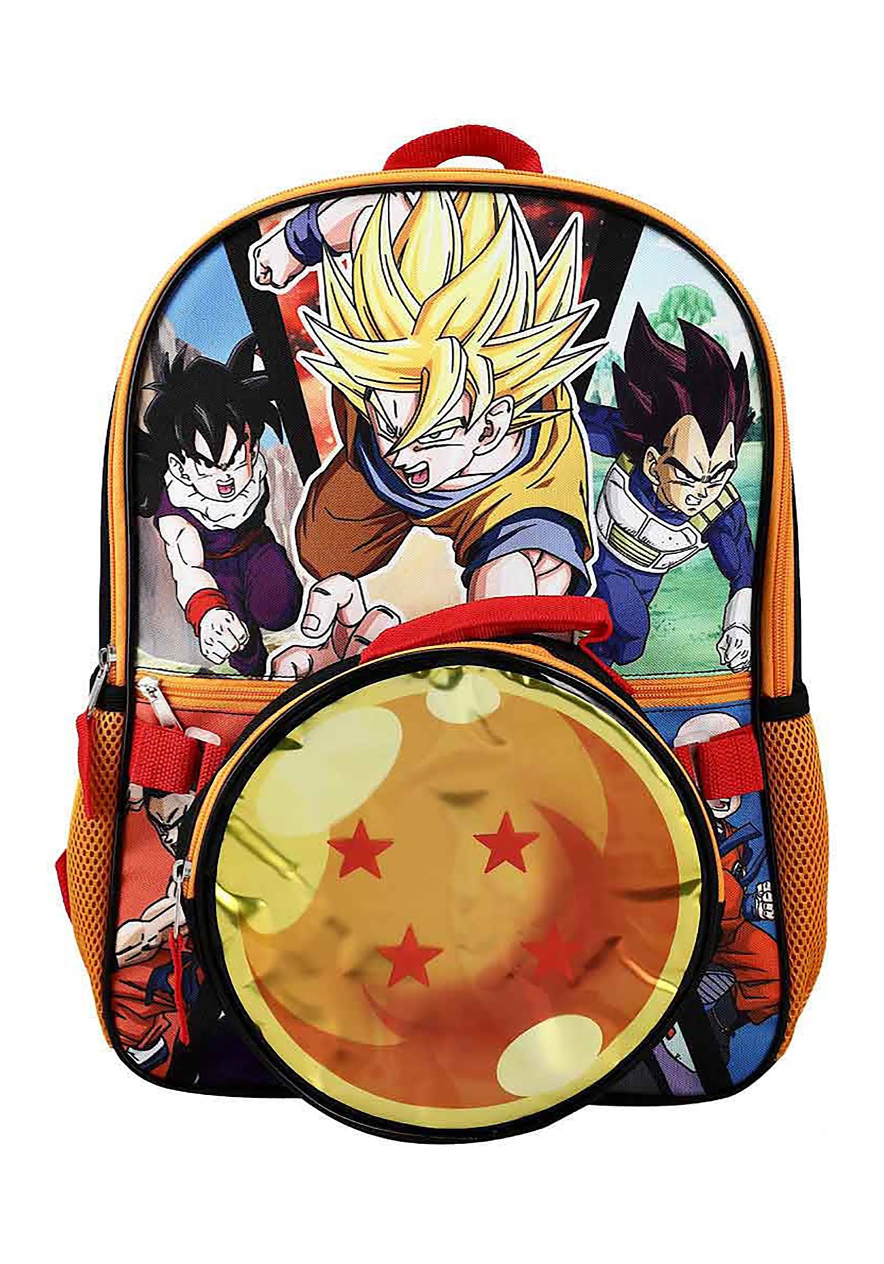 Dragon Ball Z Sublimated Print Backpack w/ Lunchbox