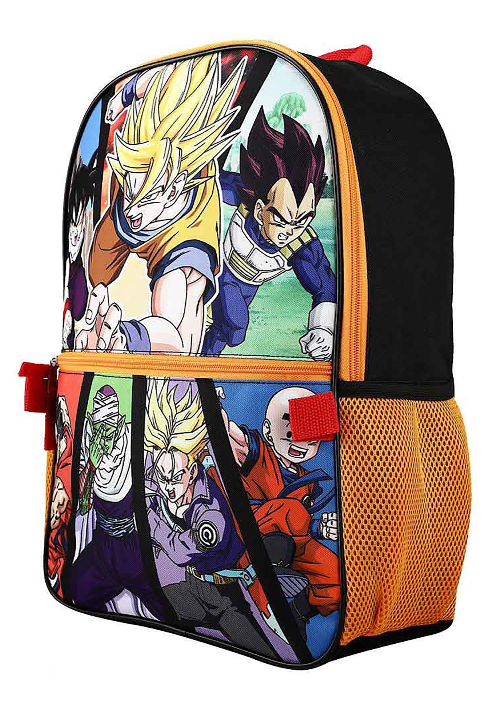 Dragon Ball Z Anime Cartoon Black & Orange Tech Backpack