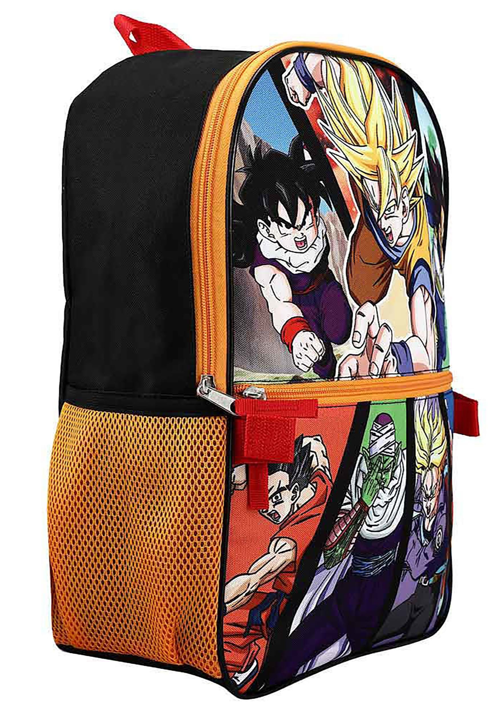 Action Comics Dragon Ball Z Backpack with Lunch Box - Bundle with 16”  Dragon Ball Backpack, Dragon Ball Lunch Bag, Stickers, More | Dragon Ball