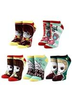 HARRY POTTER CHIBI 5 PAIR ANKLE SOCKS