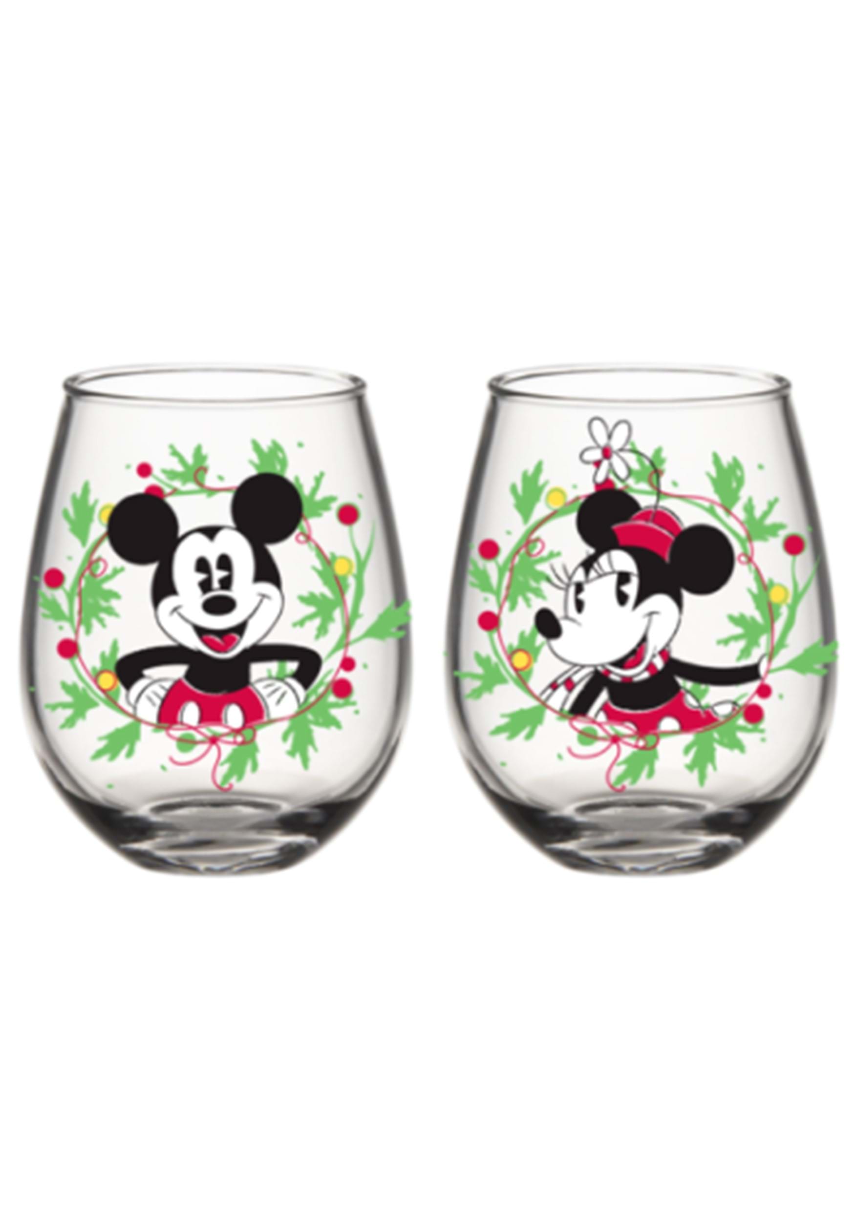 Disney The Nightmare Before Christmas 20-Ounce Stemless Wine Glasses | Set of 2