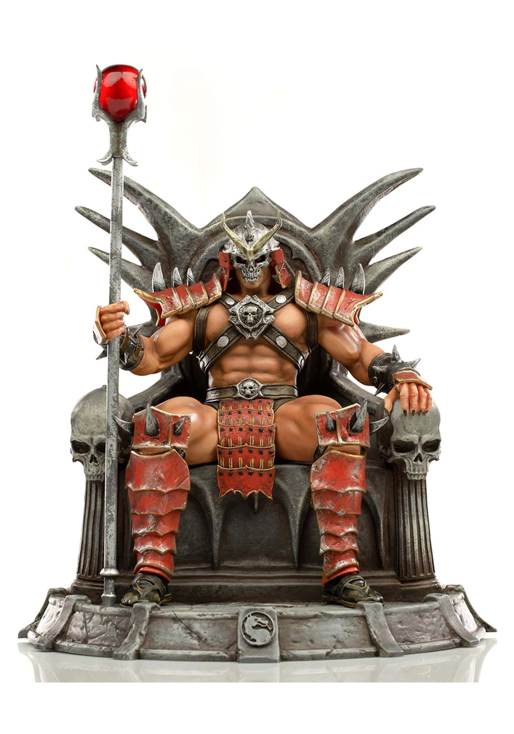 Review and photos of Mortal Kombat Shao Kahn statue by Pop Culture