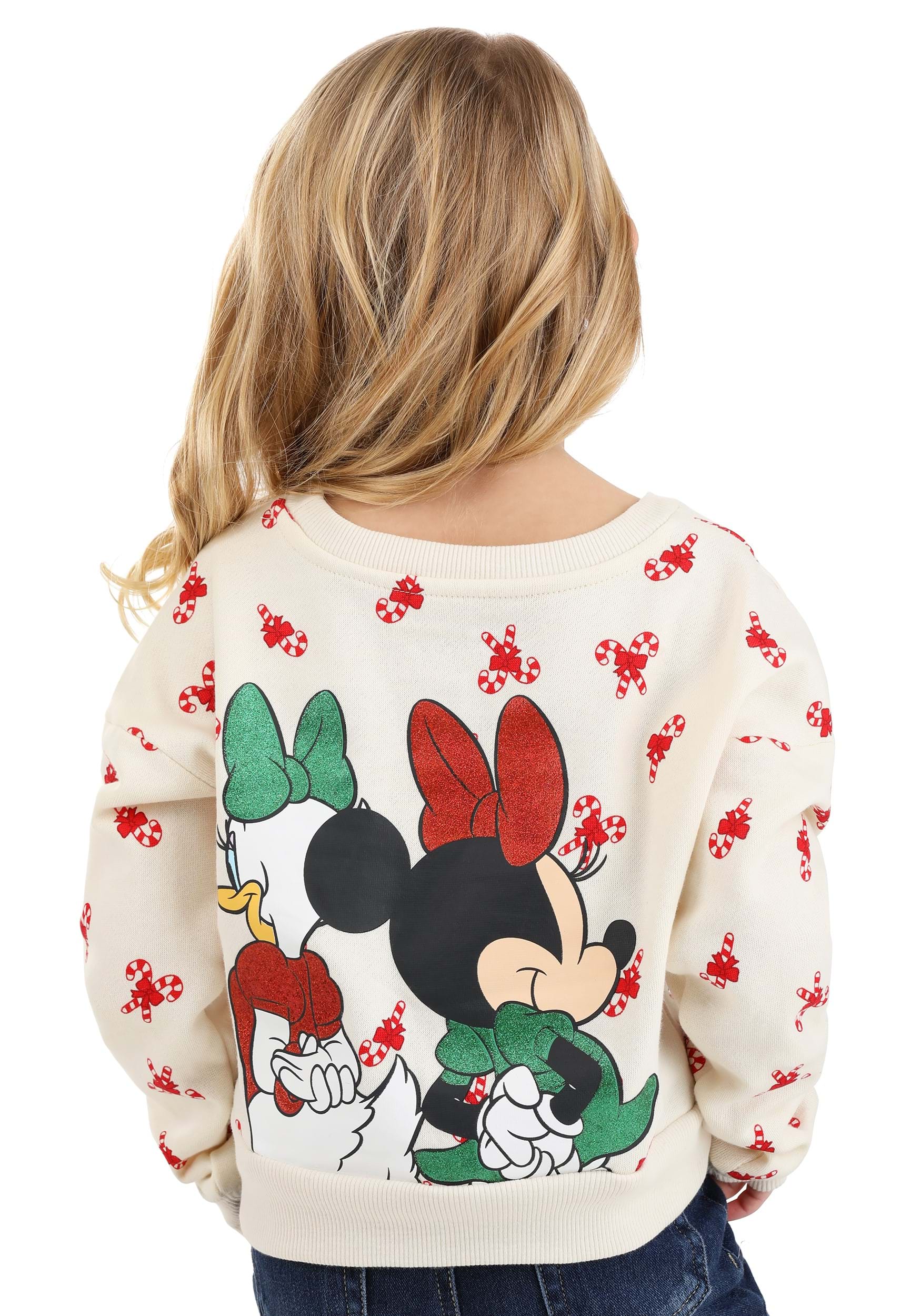 Disney Girls Holiday Glitter Sweatshirt