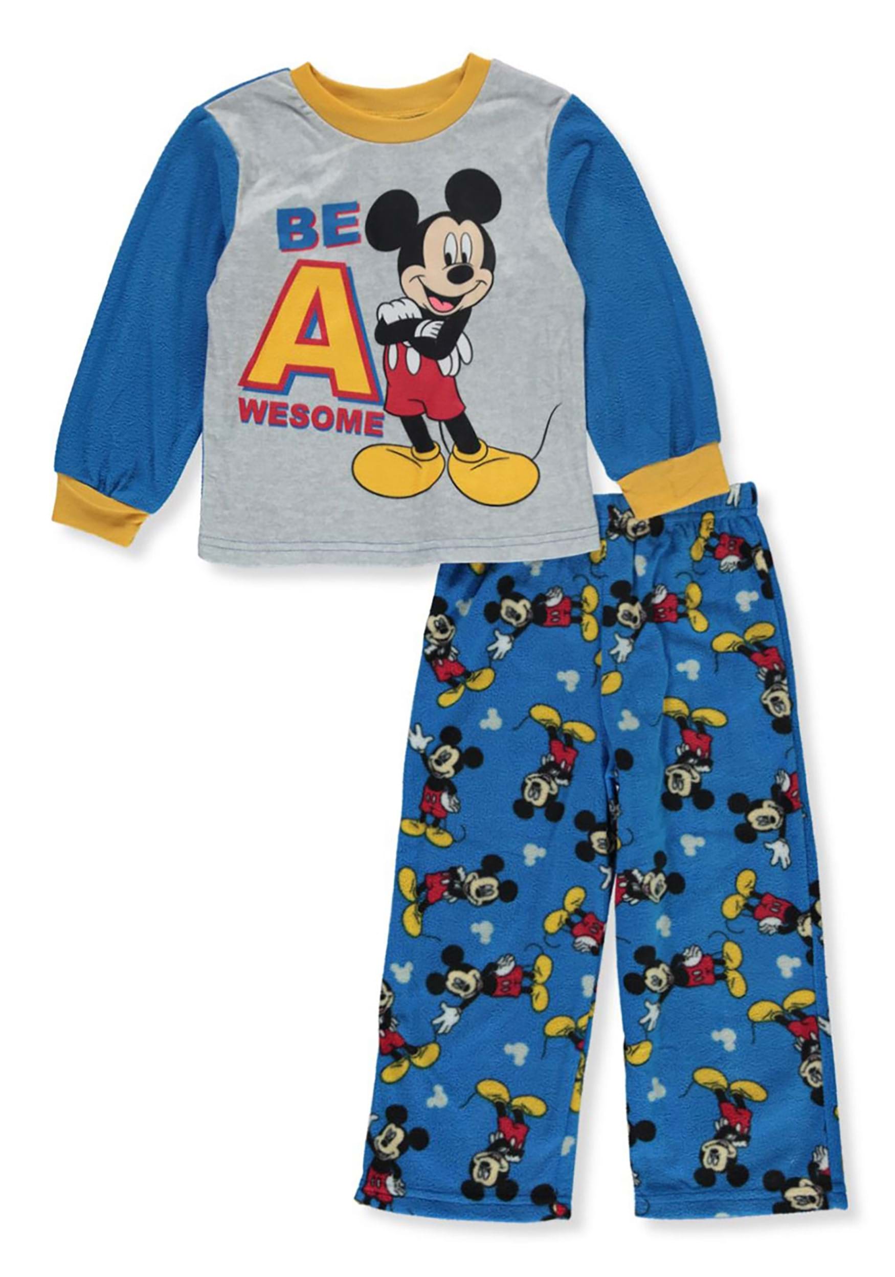 Boys Funny Mickey Mouse Toddler Pajama Set