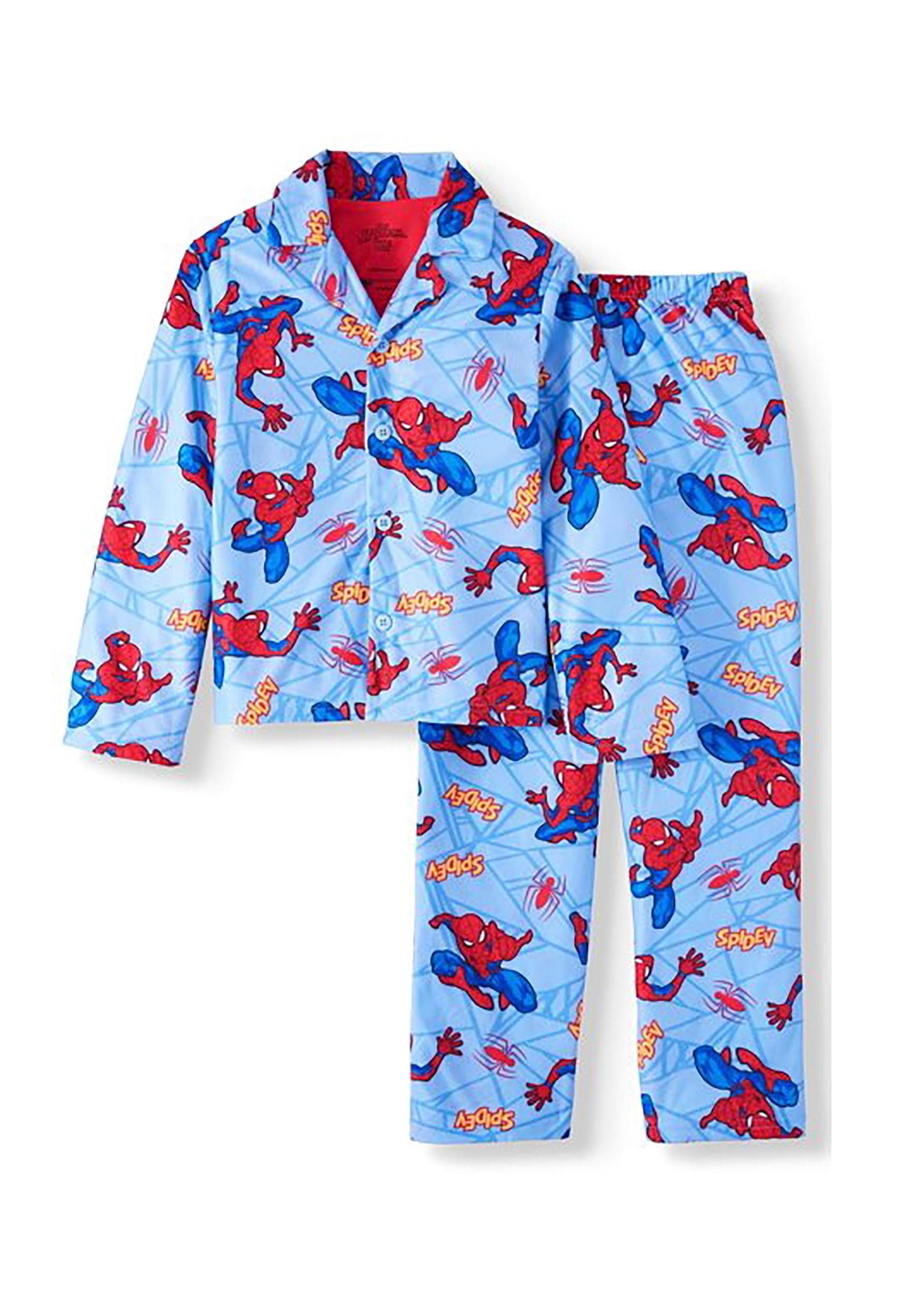Toddler Boys Spider-Man Young Hero Coat Sleep Set | Pajamas and Loungewear
