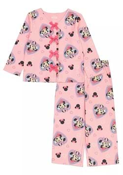 Toddler Girls Rainbow Heart Minnie Coat Sleep Set