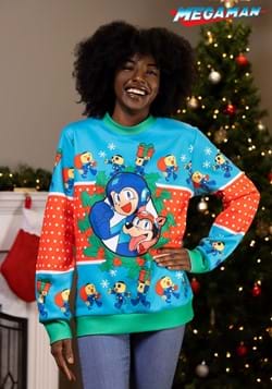 Adult Mega Man Christmas Sweater Alt 1