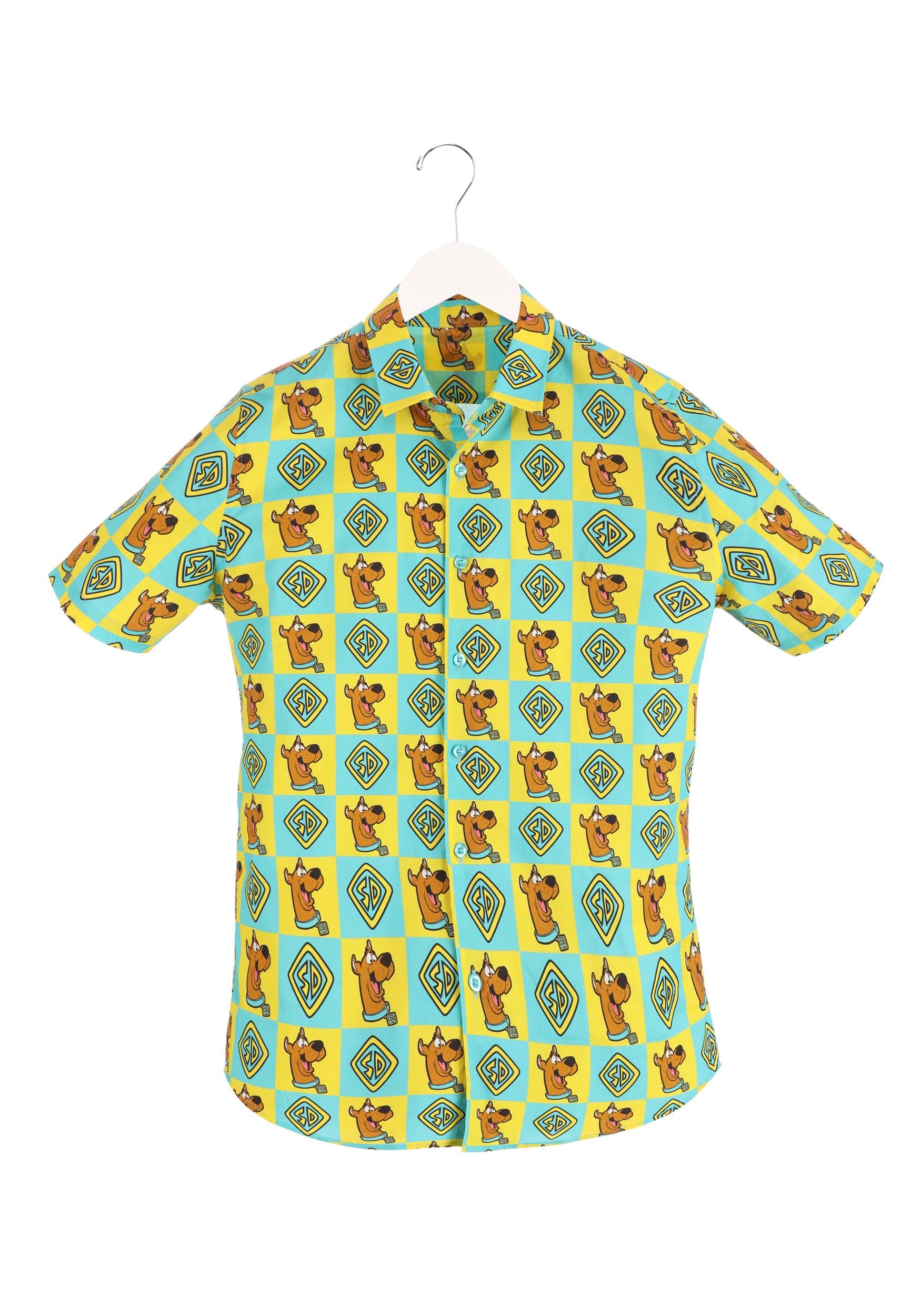 Adult Scooby Doo Collar Shirt For Men , Scooby Doo Apparel