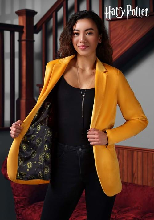 Womens Harry Potter Hufflepuff Blazer-upd-2