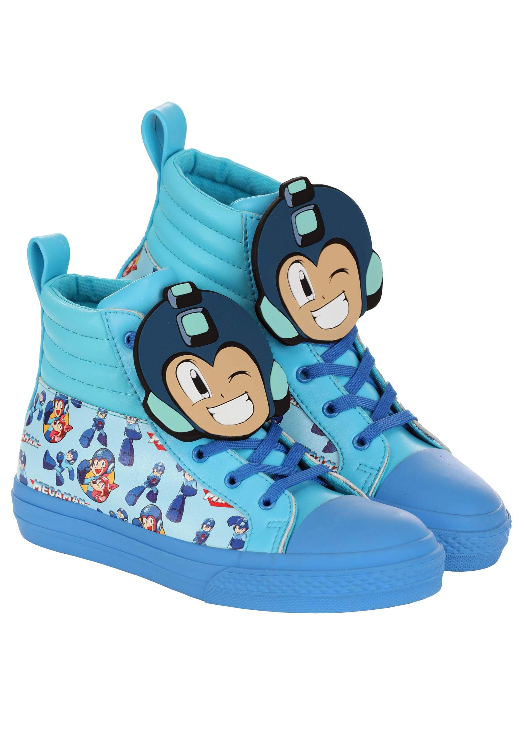 Adult Mega Man High Top Sneaker , Mega Man Gifts