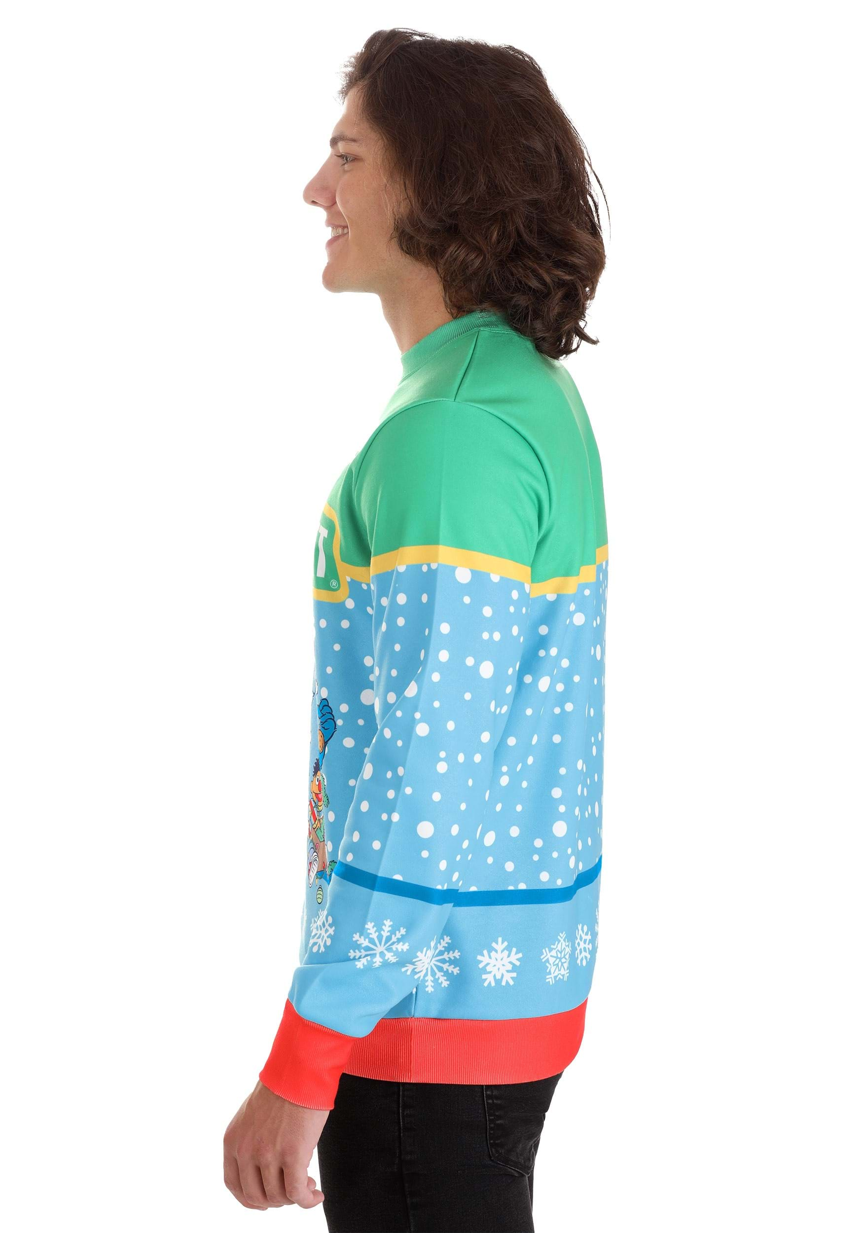 Sesame Street Christmas Sweater: Sesame Street Mens Long Sleeve Shirt