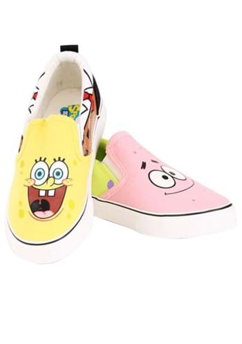Kids Spongebob Squarepants and Patrick Slip-On Shoes