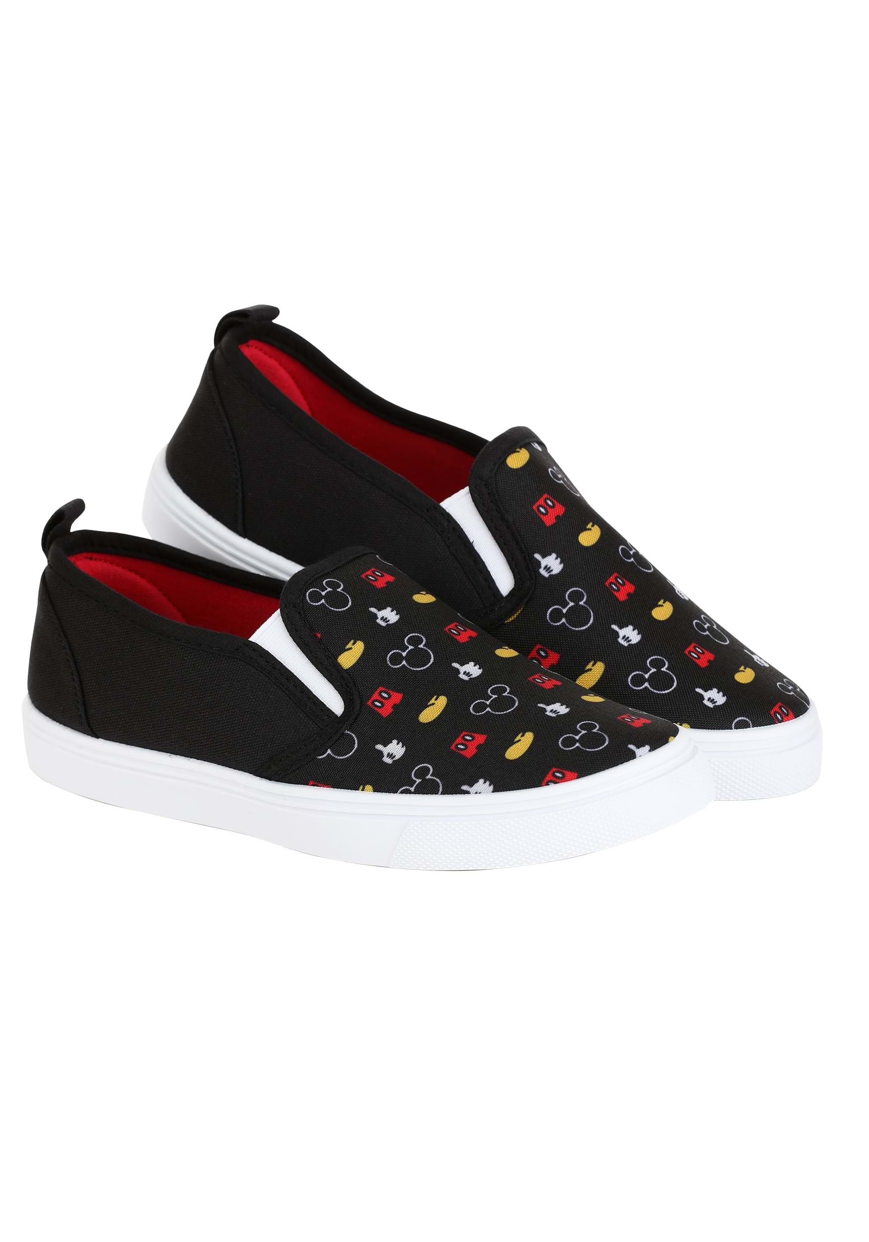 Youth Mickey Mouse Slip On Sneakers