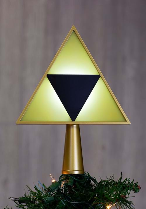 Zelda Triforce Light-Up Tree Topper