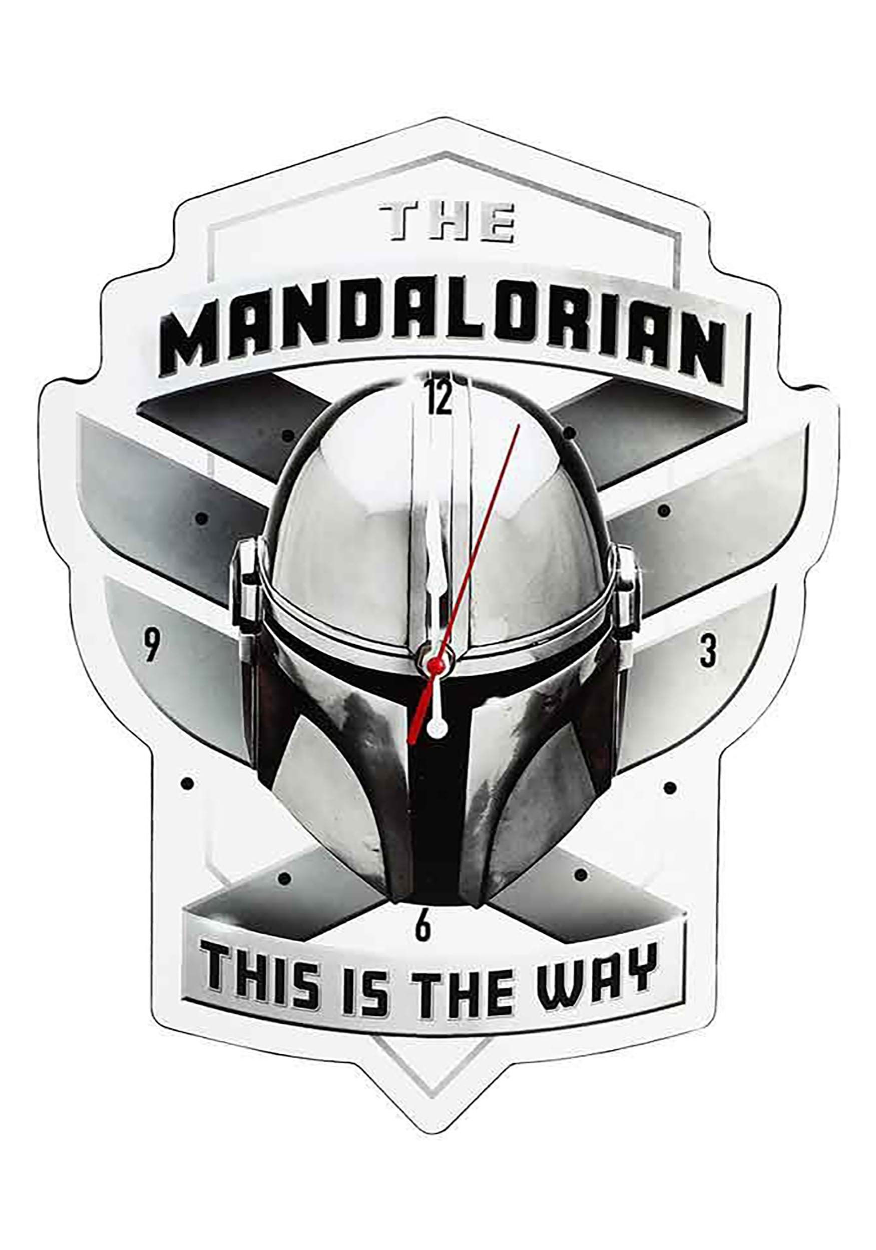 Star Wars The Mandalorian This is the Way Wood Wall Clock