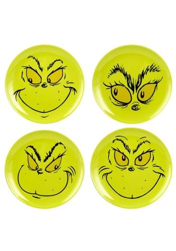 DR. SEUSS THE GRINCH 8 IN. HOLIDAY PLATES SET OF 4