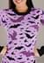 Adult Black and Purple Bats Sweater Dress Alt 2
