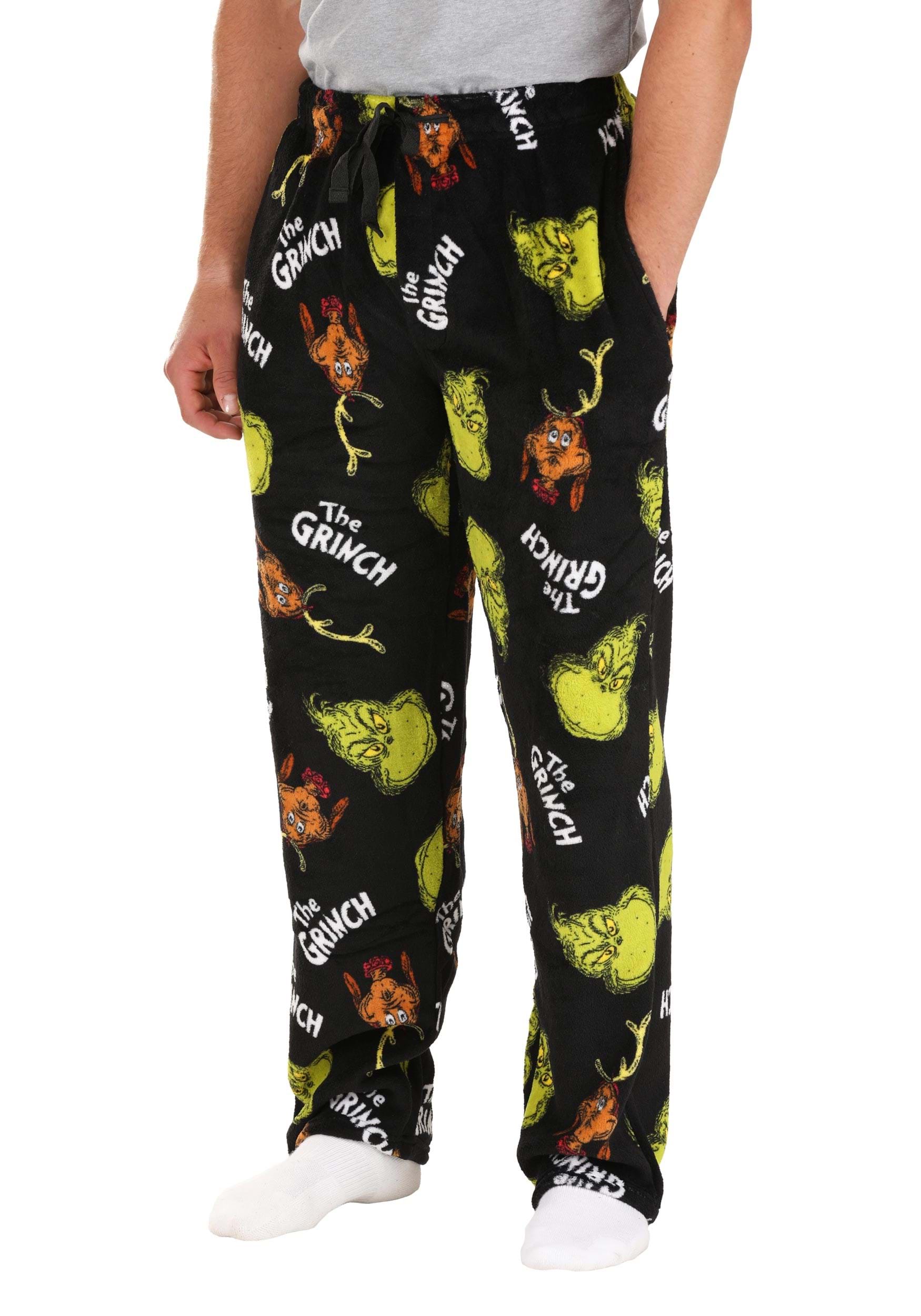Grinch & Max Plush Mens Sleep Pants | Grinch Gifts