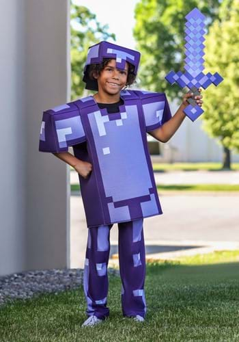  Armor Deluxe Minecraft Costume, Blue, Extra Small (3T