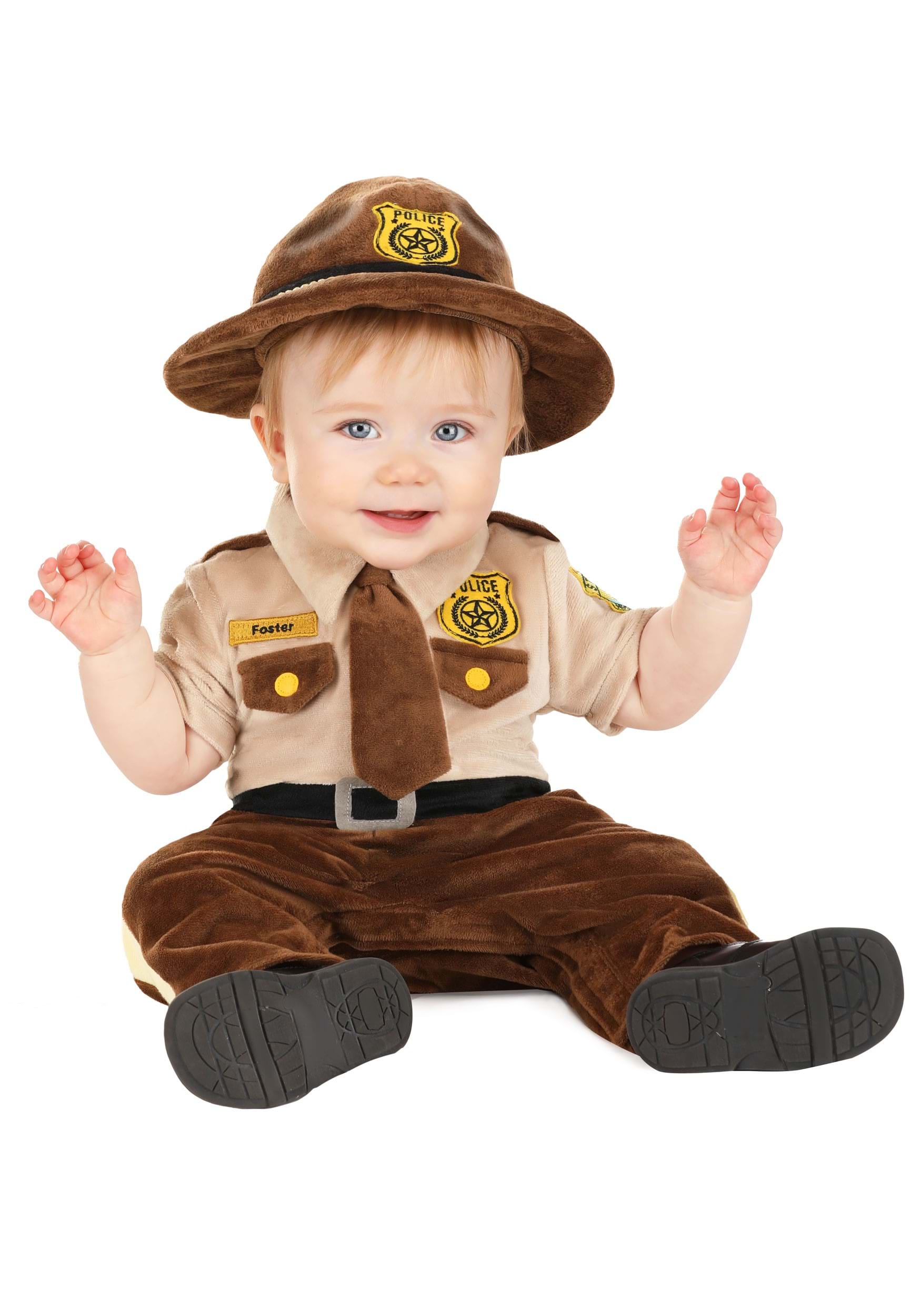 Photos - Fancy Dress FUN Costumes Super Troopers Costume for Infants Brown/Orange FUN4046IN