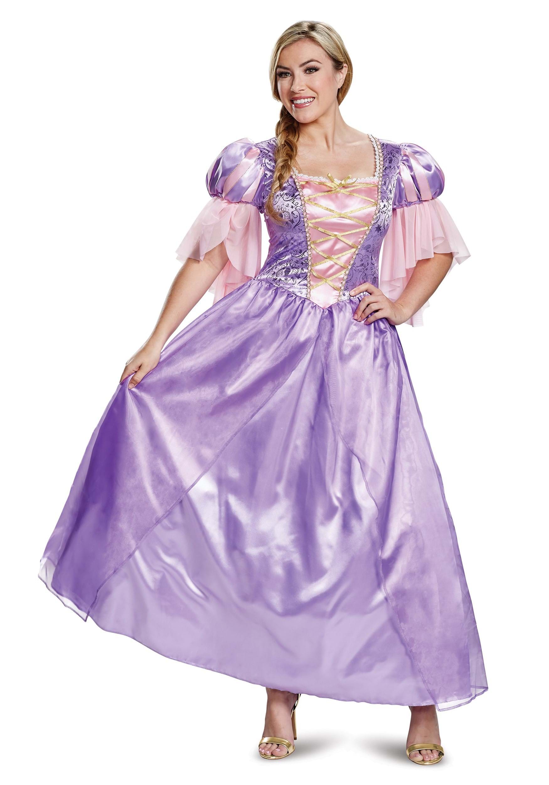 Photos - Fancy Dress Deluxe Disguise Tangled Plus Size  Rapunzel Women's Costume Purple/Pink 