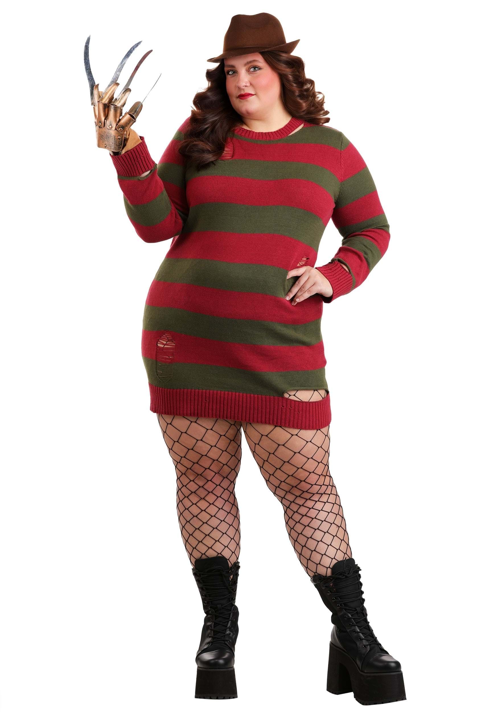 Freddy Krueger Plus Size Adult Costume Dress