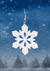 Lucite Glitter Snowflake Earring