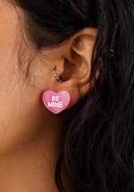 Be Mine Heart Lucite Stud Earring