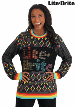 Hasbro Lite Brite Christmas Sweater for Adults UPD 1
