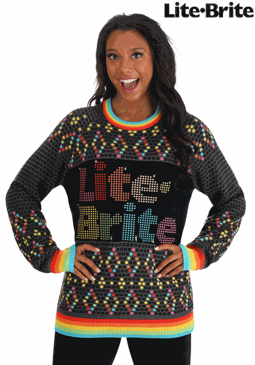 Hasbro Lite Brite Christmas Sweater for Adults UPD 1