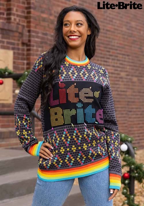 Hasbro Lite Brite Christmas Sweater for Adults