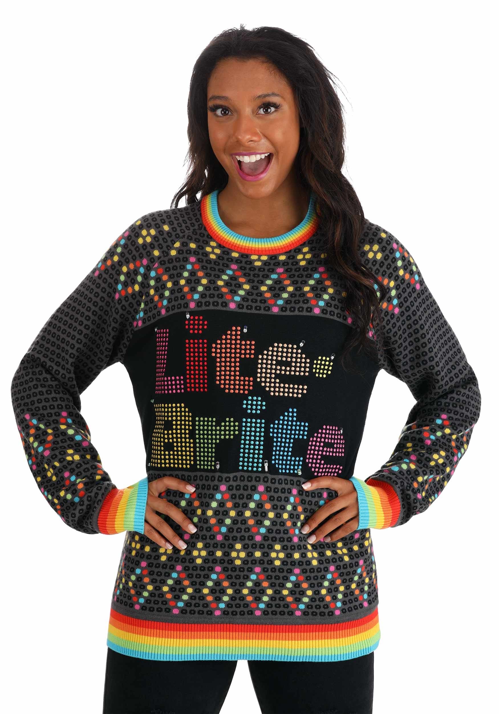Hasbro Lite Brite Sweater for Adults