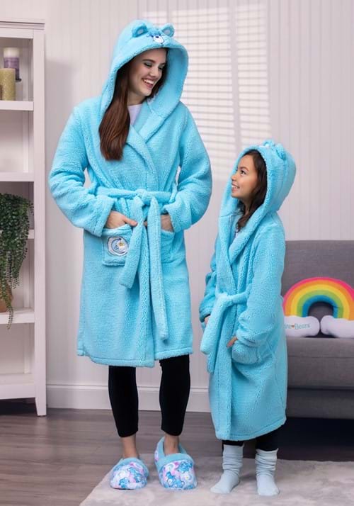 Babyhug Knit Terry Full Sleeves Hooded  Bath Robe with  Bear Patch - Red
