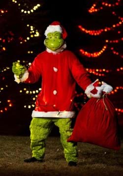The Grinch Santa Adult Plus Size Deluxe Costume
