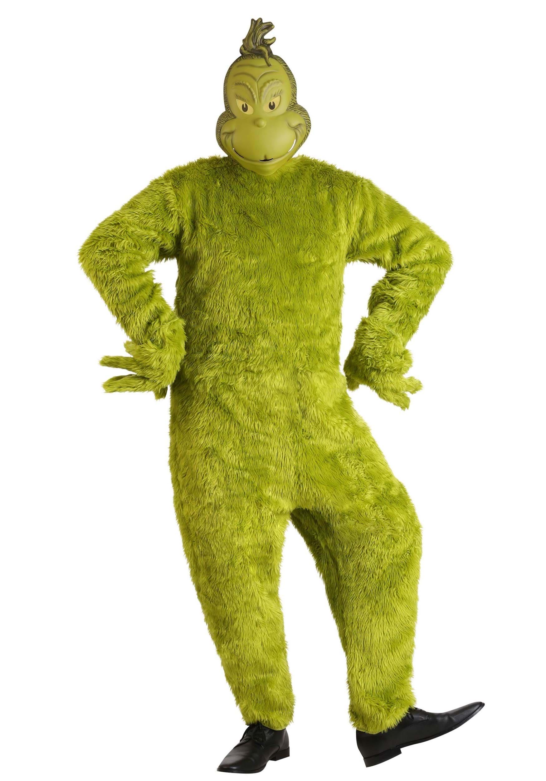 Dr. Seuss The Grinch Santa Deluxe Costume with Mask XXL