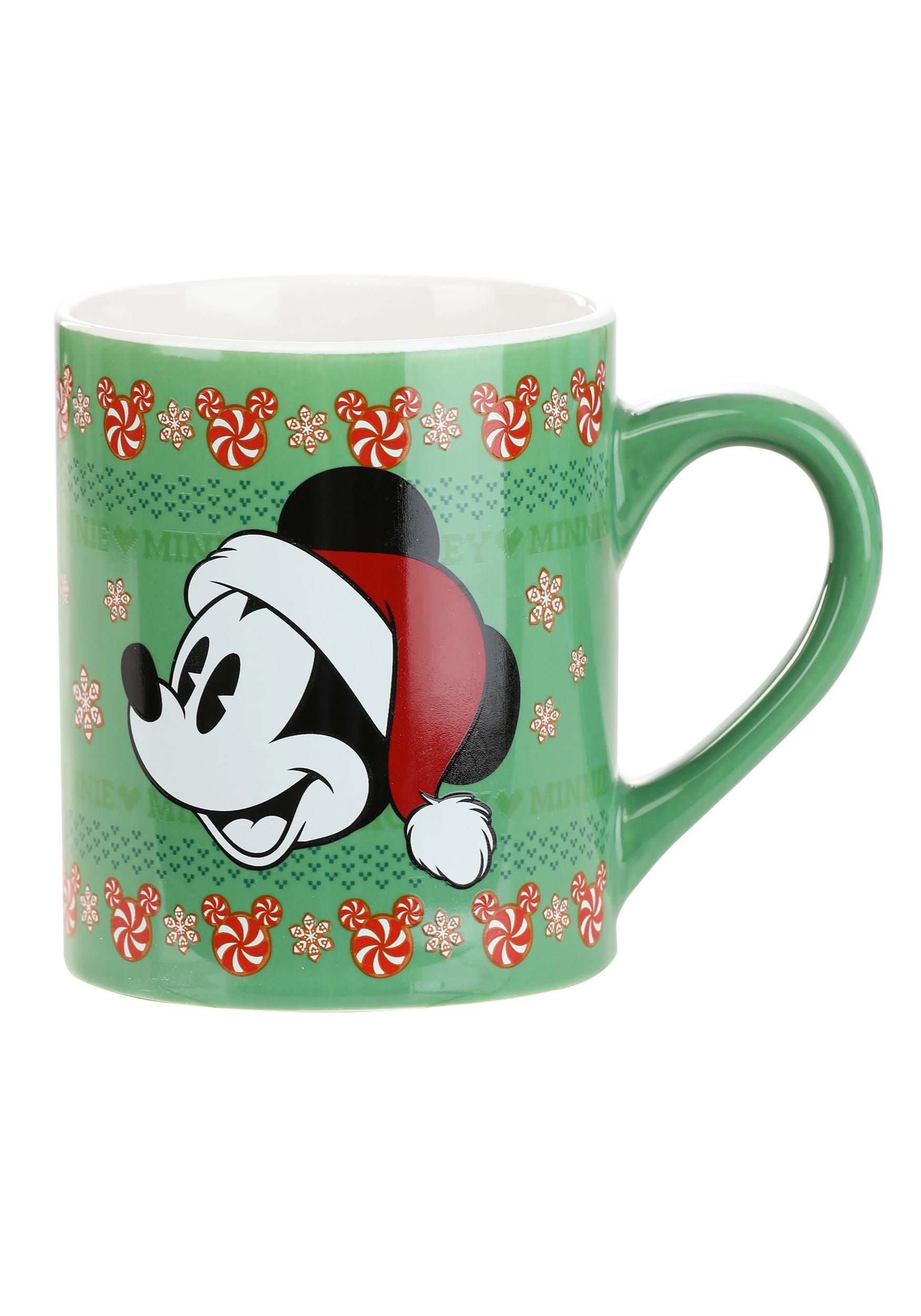 Disney Mickey Christmas 14oz Ceramic Mug 2 Pack