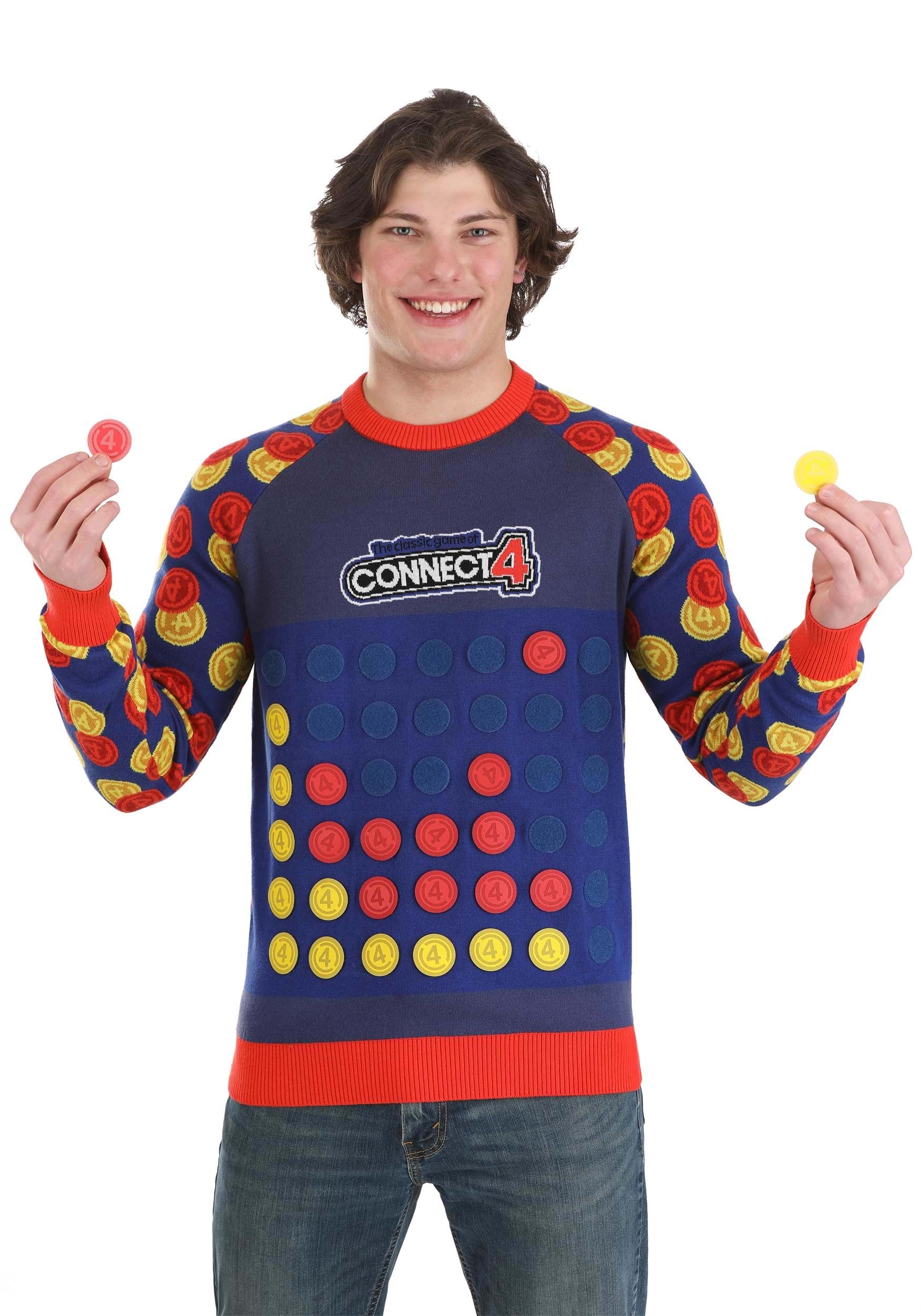 Hasbro Connect Four Adult Sweater