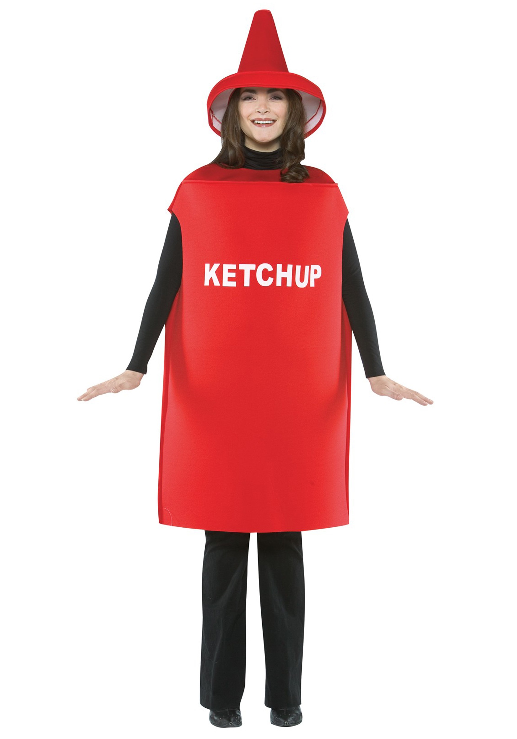 Squeeze Bottle Ketchup Adult Costume