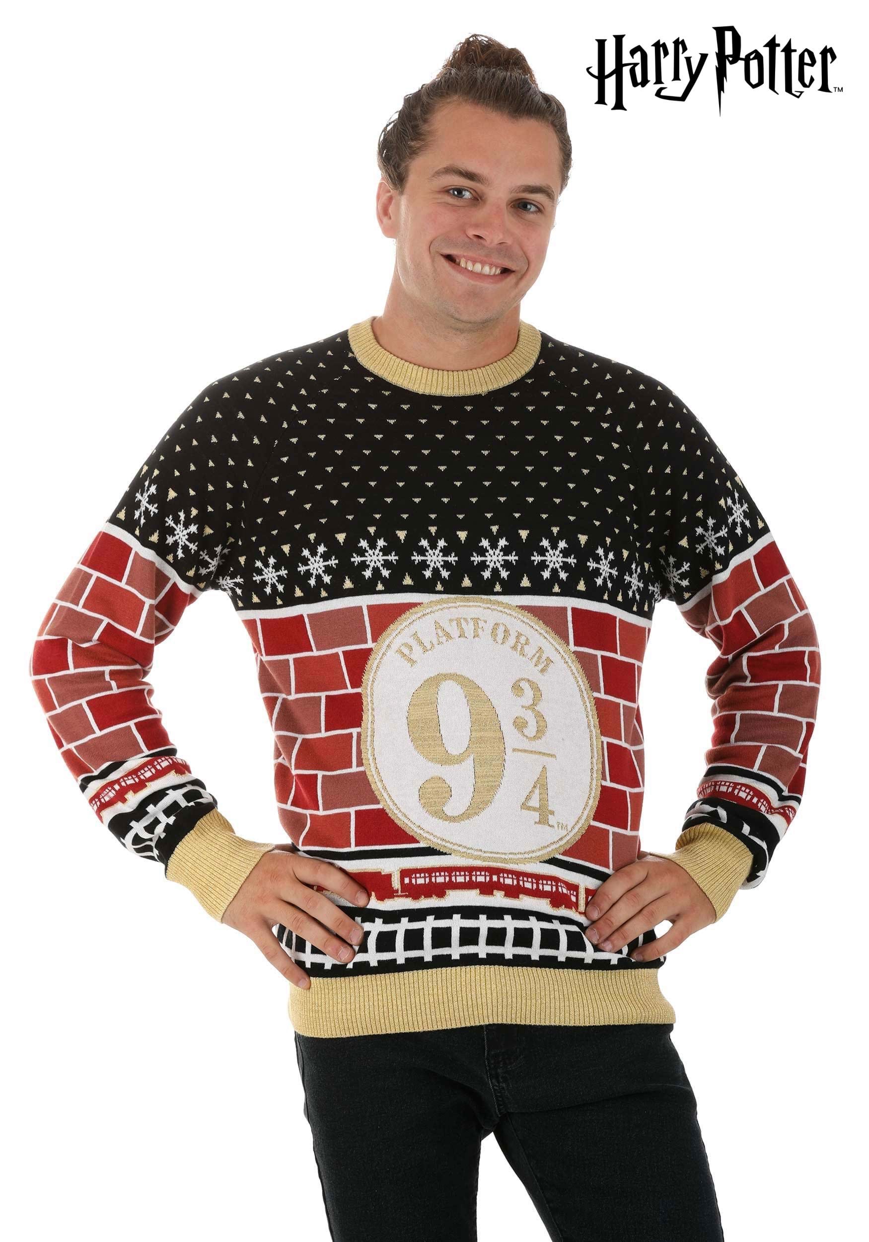Platform 9 3/4 Harry Potter Christmas Sweater For Adults
