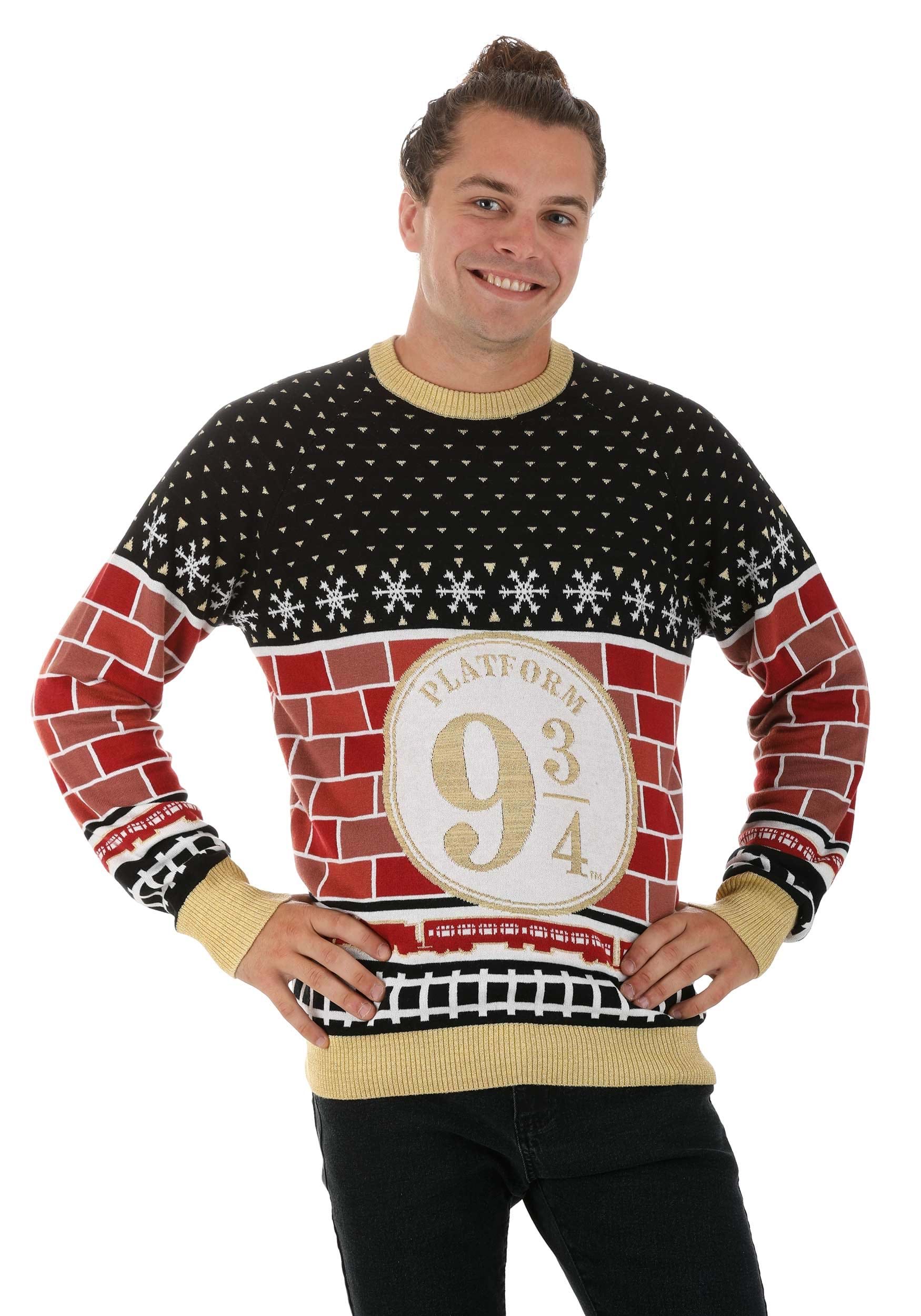 Platform 9 3/4 Harry Potter Christmas Sweater for Adults