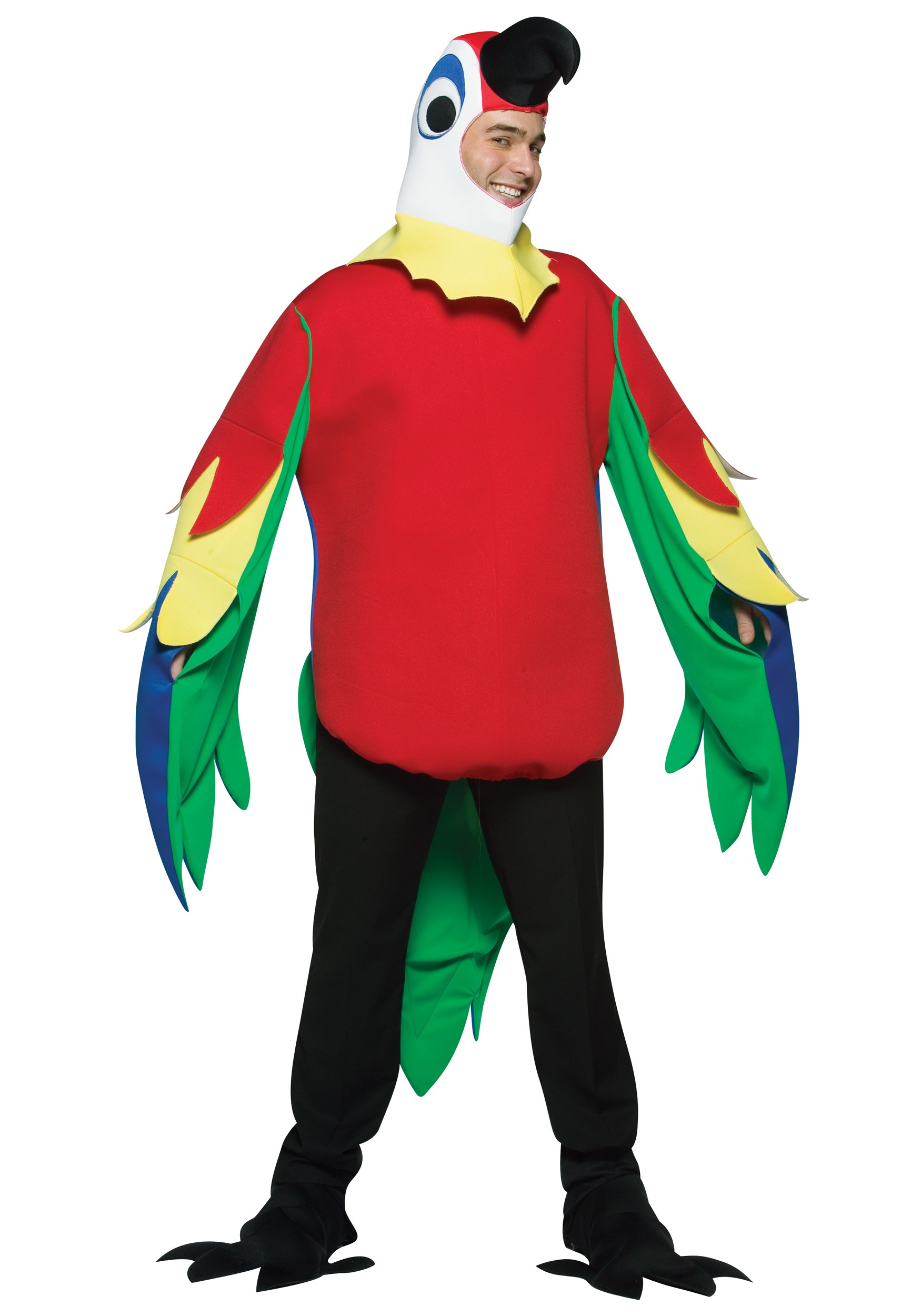 Talking Parrot Costume for Adults