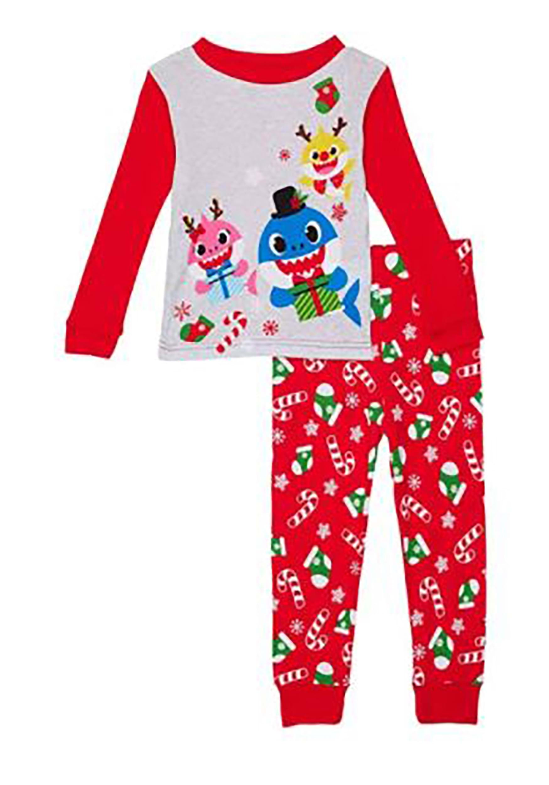 Toddler Baby Shark Christmas Love Boys Pajama Set