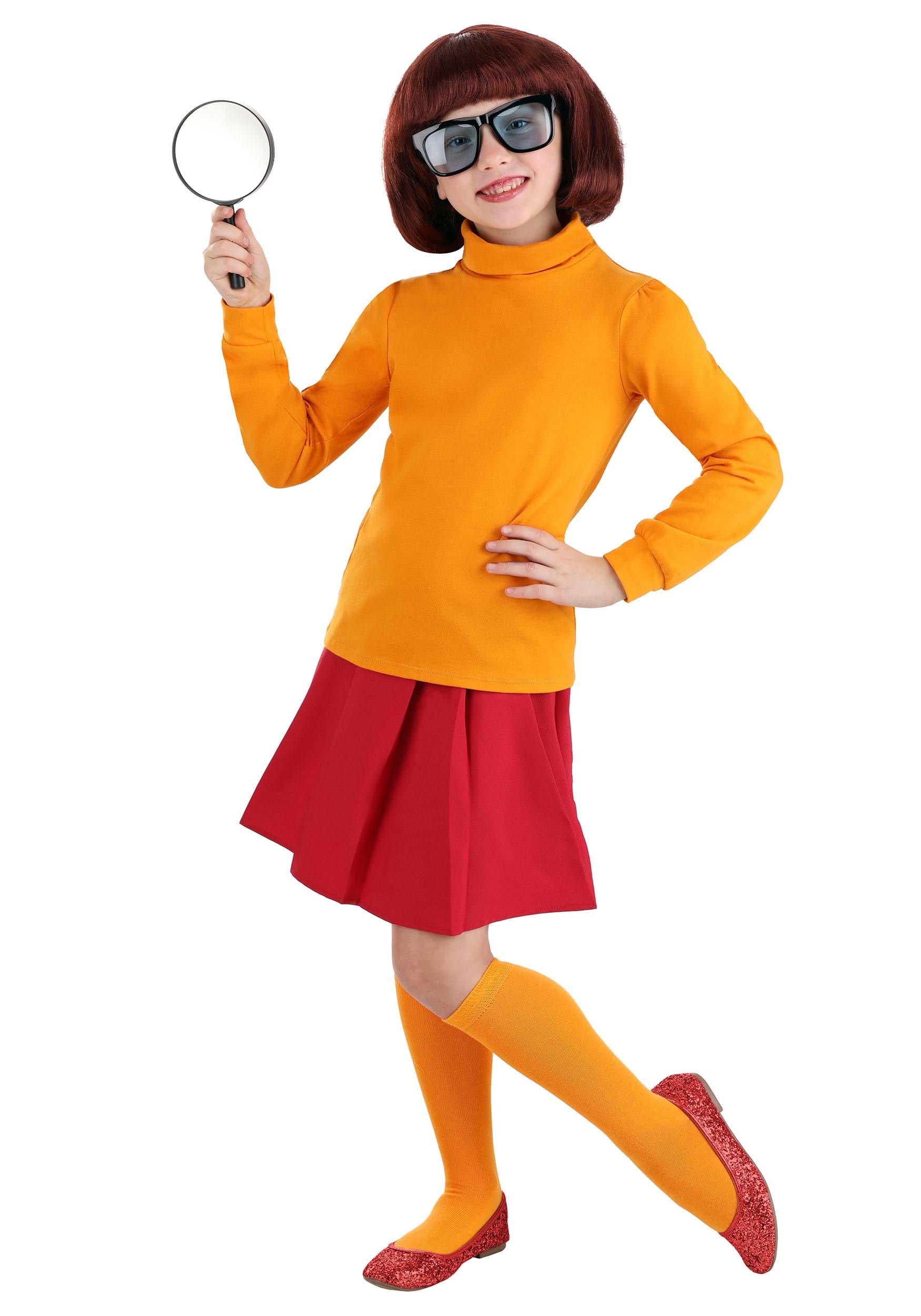 Photos - Fancy Dress FUN Costumes Scooby Doo Velma Costume for Kids Orange/Red FUN1435CH