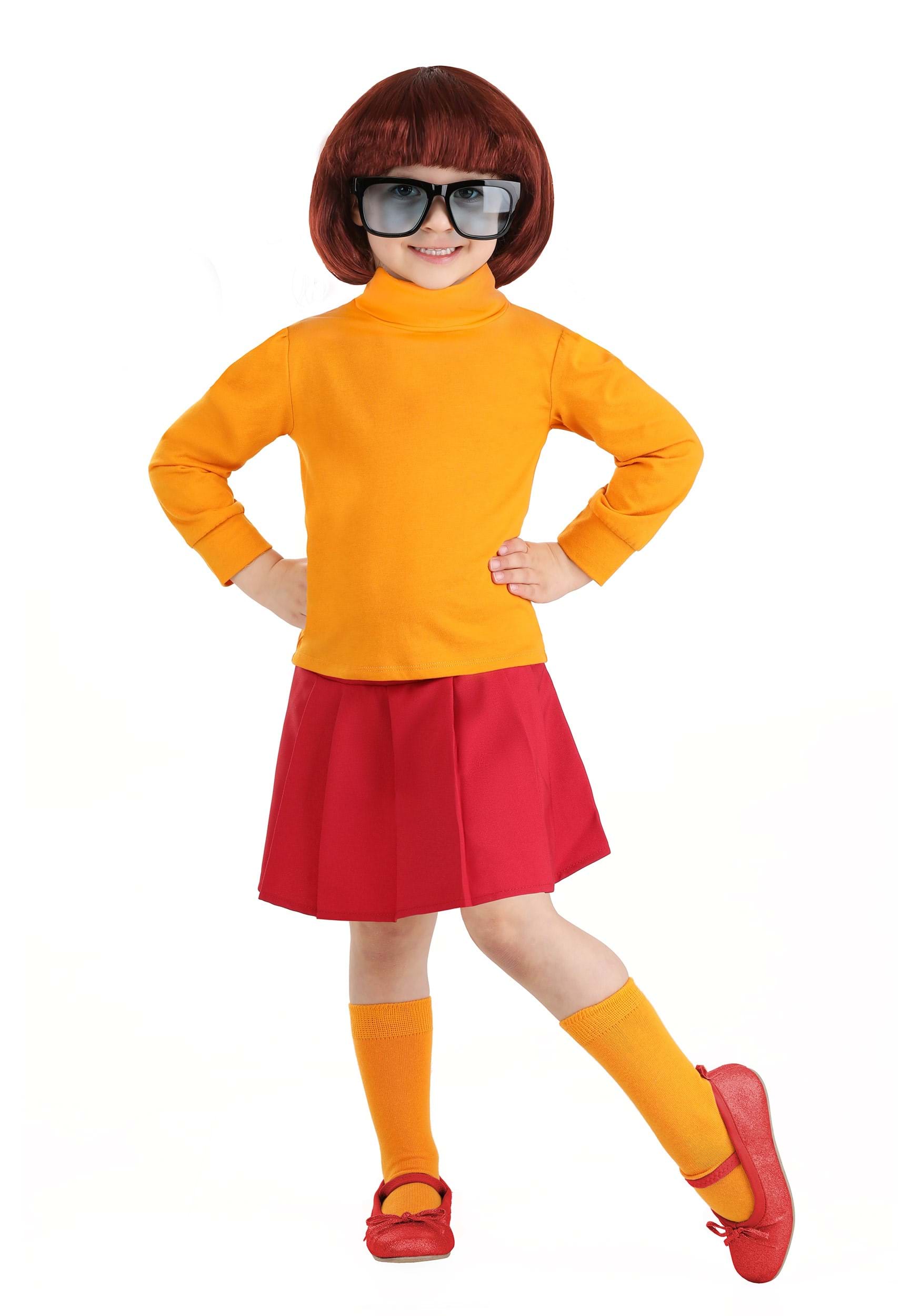 Photos - Fancy Dress FUN Costumes Scooby Doo Velma Toddler Costume Red/Orange FUN1435TD