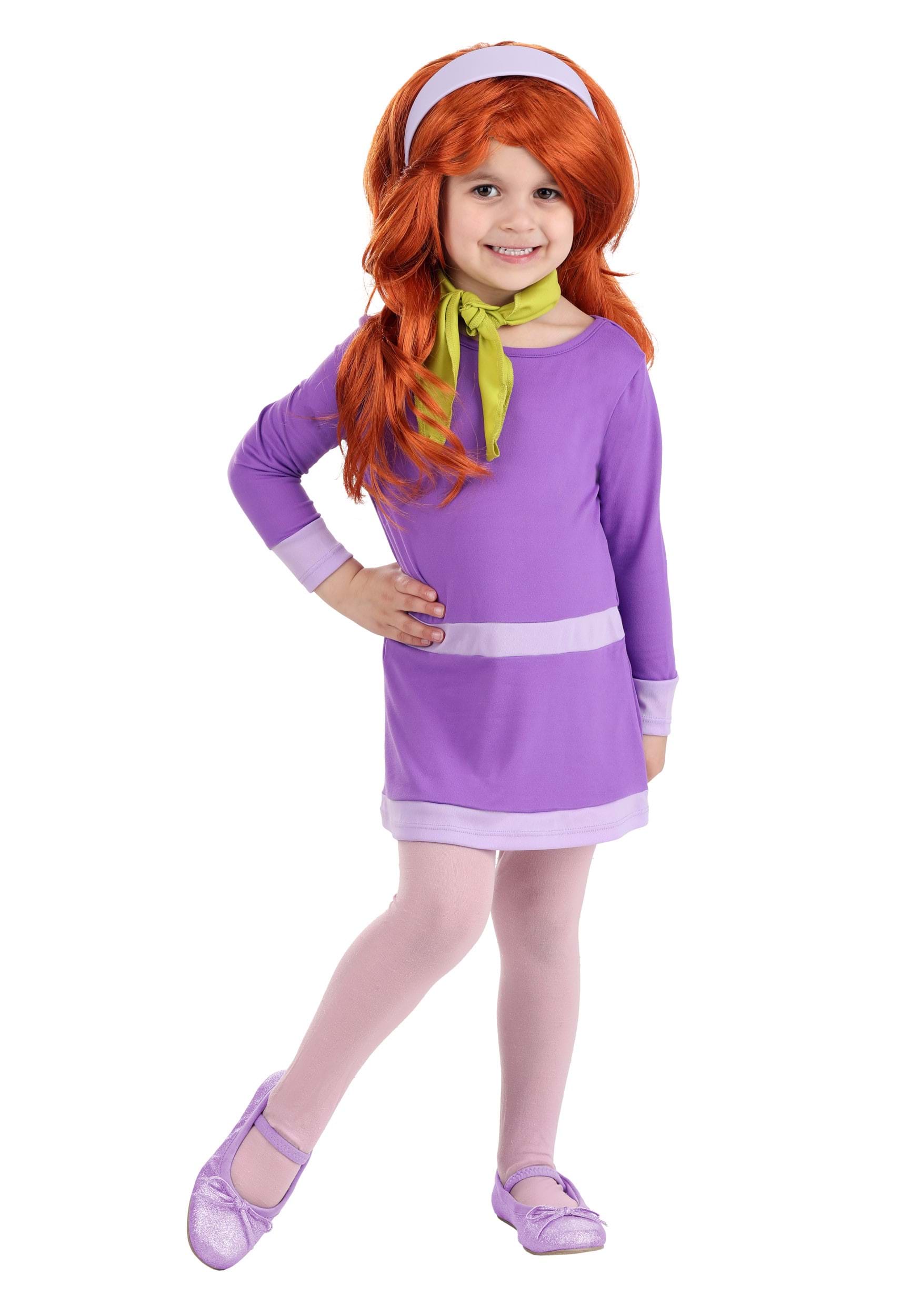 Photos - Fancy Dress Toddler FUN Costumes Scooby Doo Daphne  Costume Green/Purple FUN1438TD 