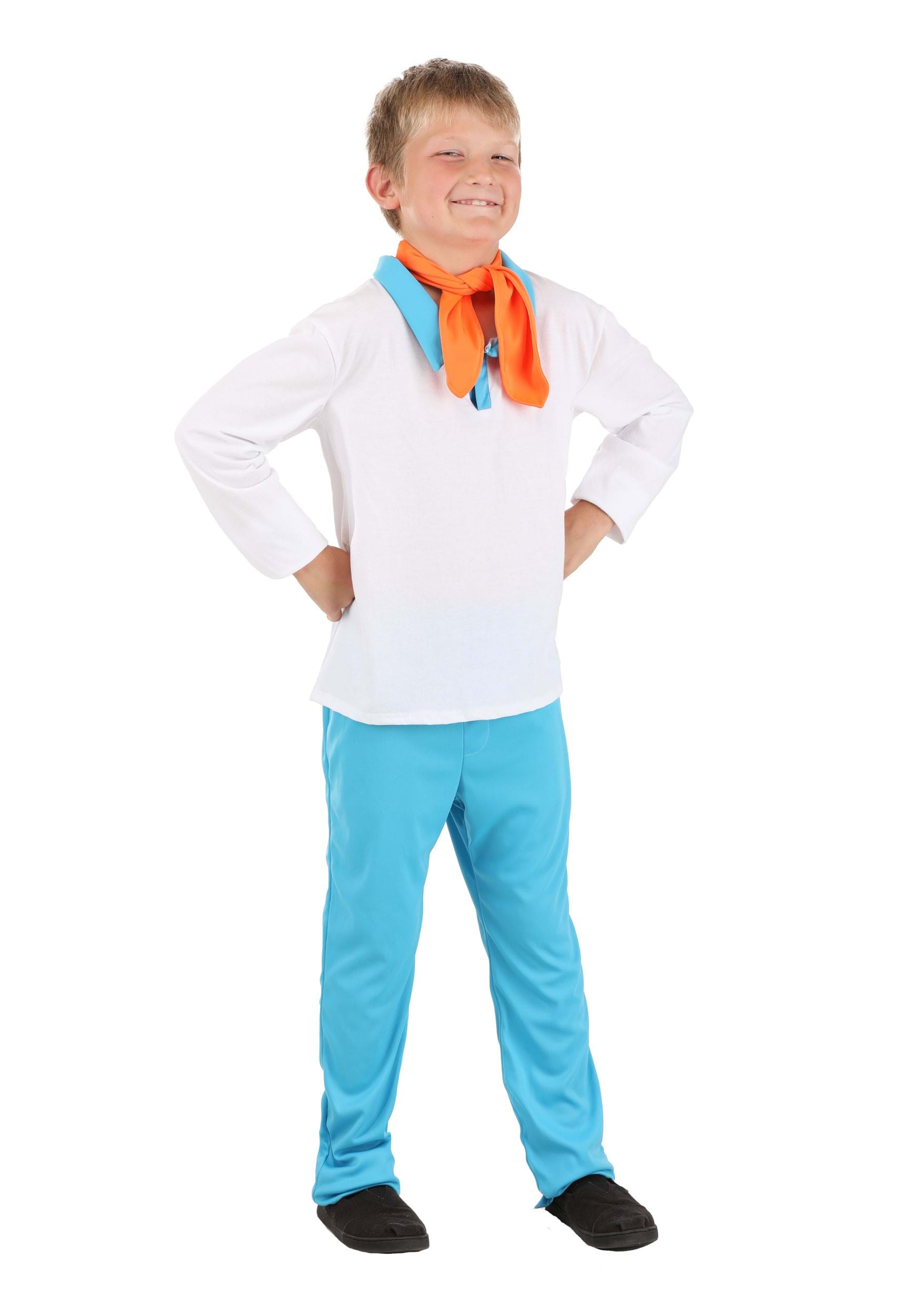 Photos - Fancy Dress Fred FUN Costumes Scooby Doo Kids  Costume Blue/Orange/White FUN143 