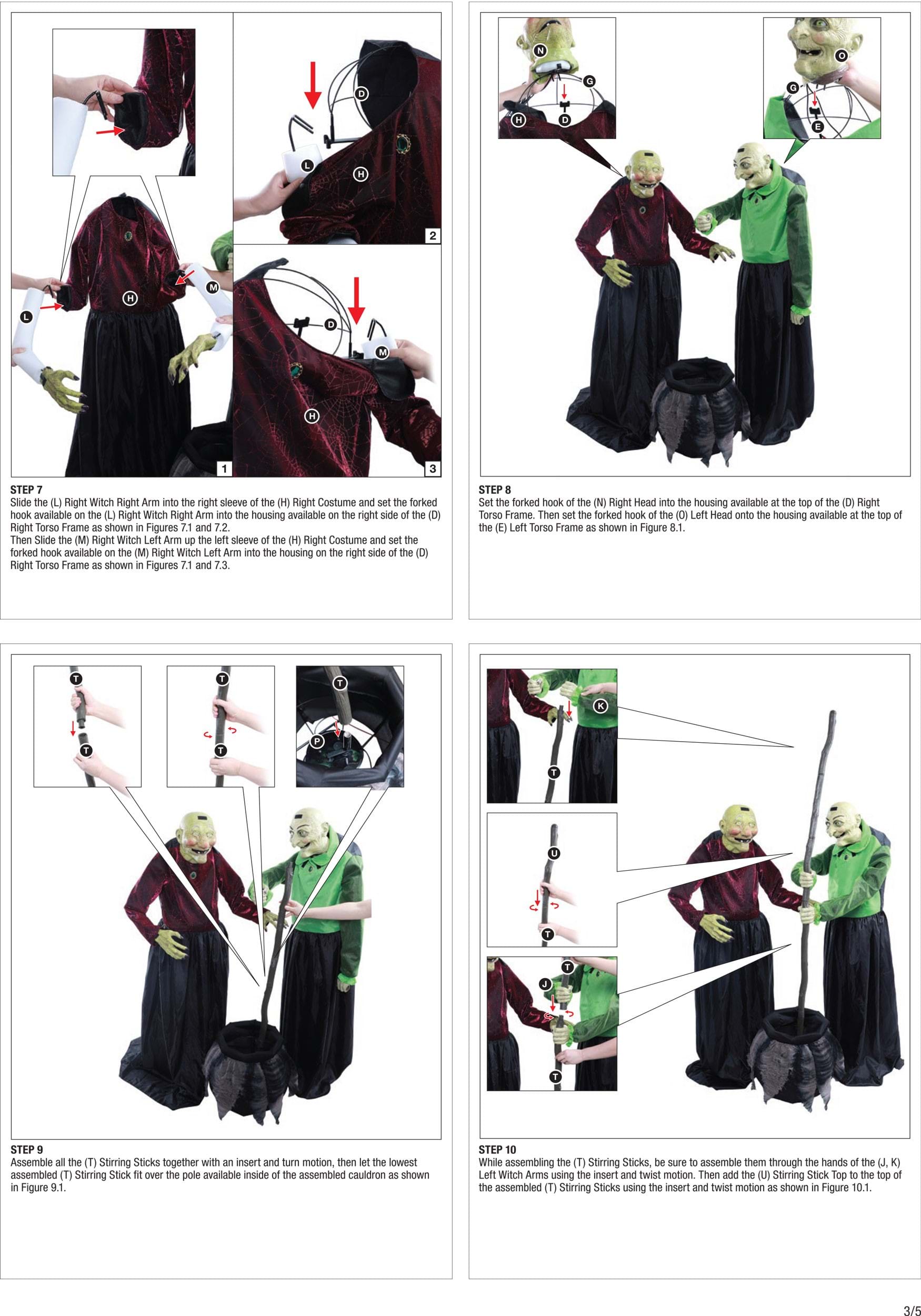 Stirring Up Trouble Animated Witch Decoration - Picture 7 of 19