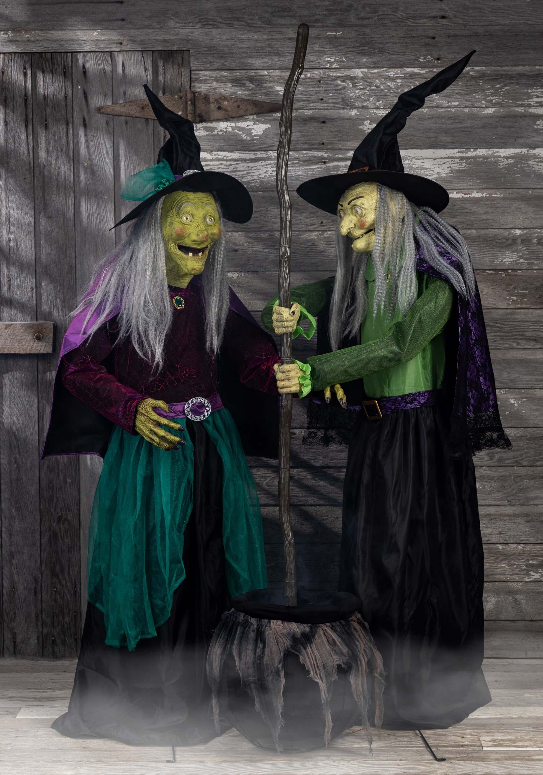 Stirring Up Trouble Animated Witch Decoration - Picture 10 of 19