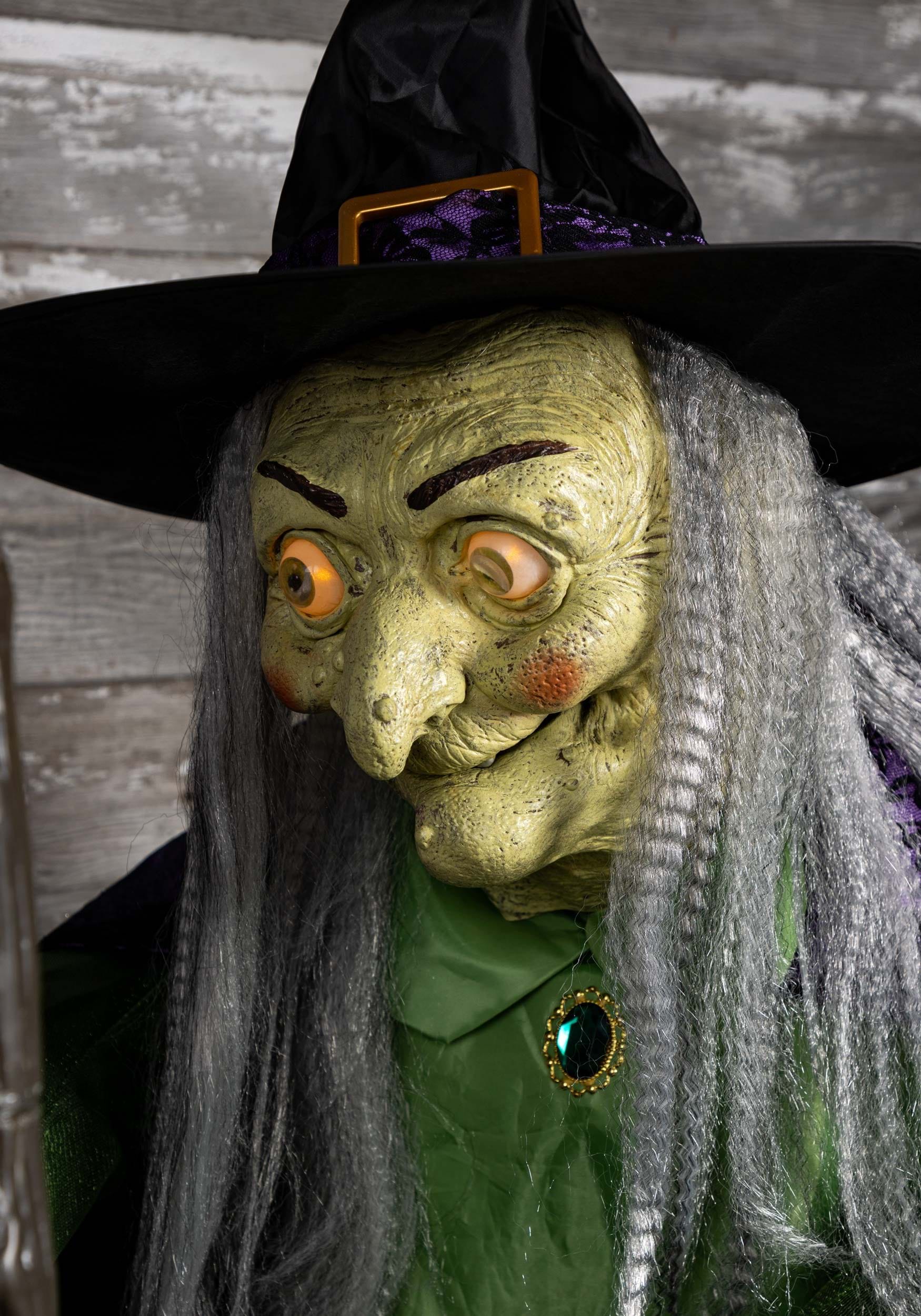Stirring Up Trouble Animated Witch Decoration - Picture 11 of 19